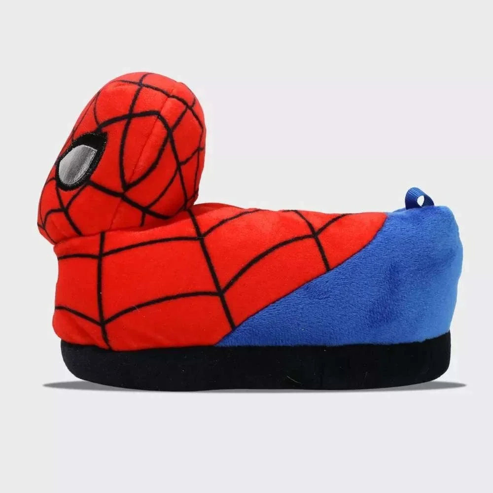 Toddler Boys Spider-Man Plush Slippers Red Size 5T-6T New With Tags